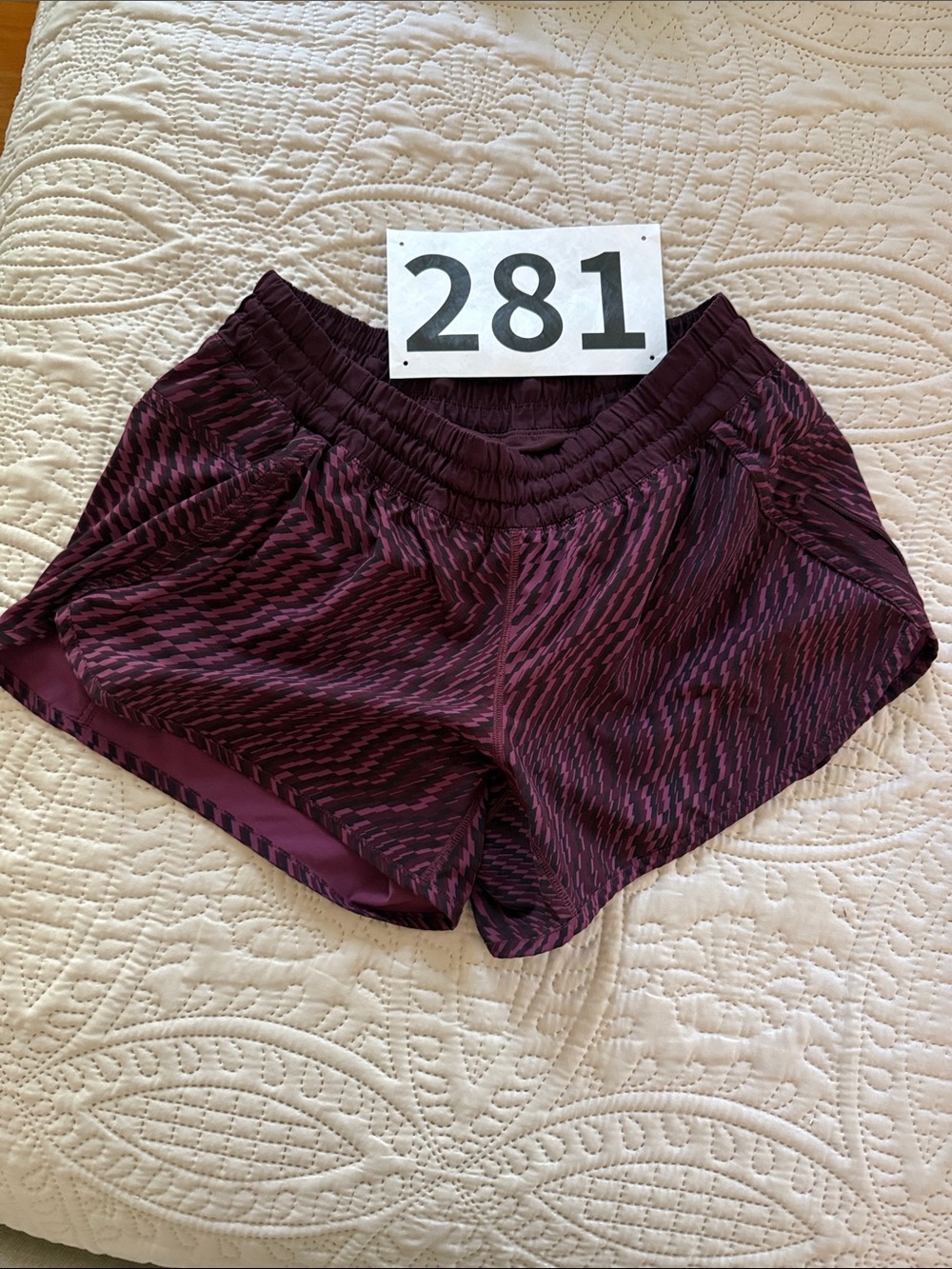lululemon athletica Women's tracker Athletic Shorts — Plum Pattern